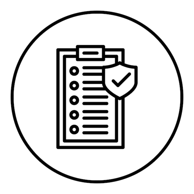 Icon vector afbeelding van veiligheidsmaatregelen Kan worden gebruikt voor risicobeheer