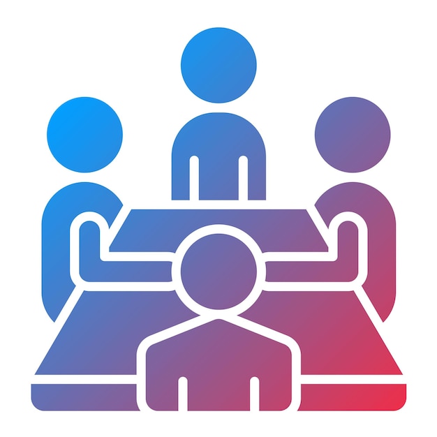 Icon vector afbeelding van vergaderingen Kan worden gebruikt voor marketing