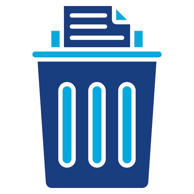 Icon vector afbeelding van vuilnisbak Kan worden gebruikt voor Office