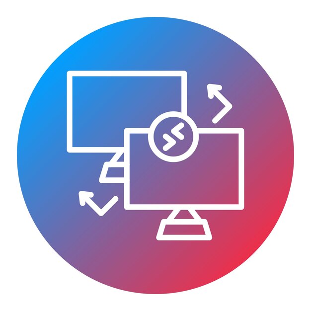 Vector icon vector afbeelding voor externe toegang kan worden gebruikt voor externe werkzaamheden