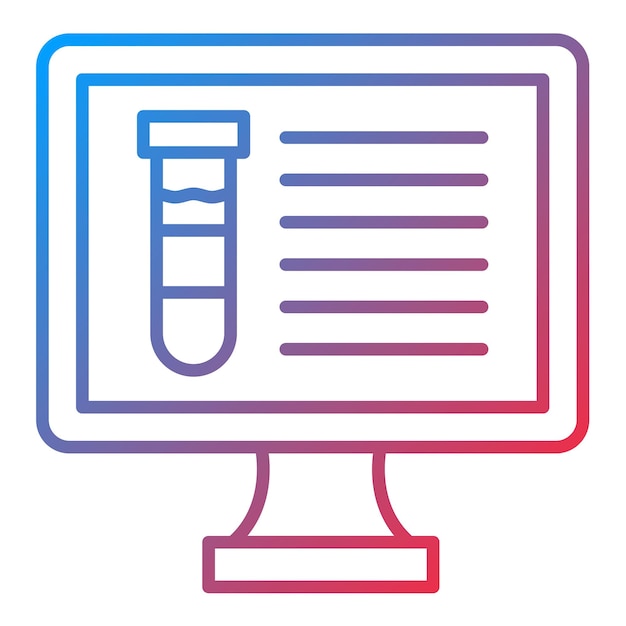 Icon vector afbeelding voor informatica Kan worden gebruikt voor onderzoek en wetenschap