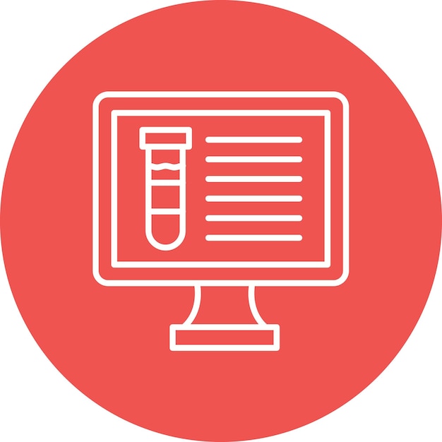 Icon vector afbeelding voor informatica Kan worden gebruikt voor onderzoek en wetenschap