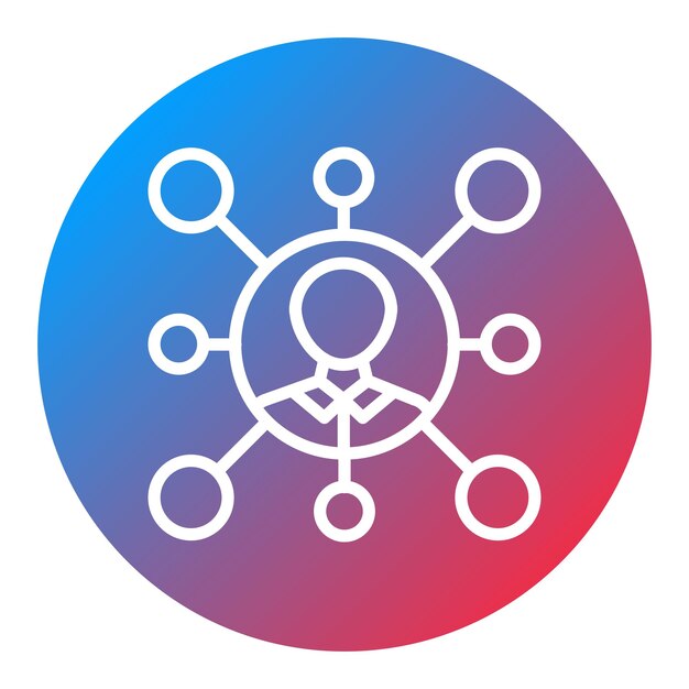 Icon vector afbeelding voor zakelijke netwerken Kan worden gebruikt voor netwerken