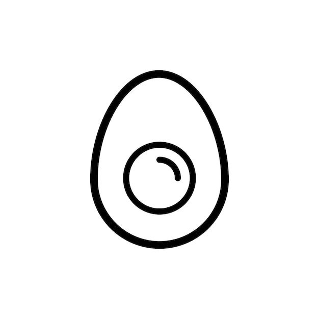 Icon Vector Design Template voor eieren