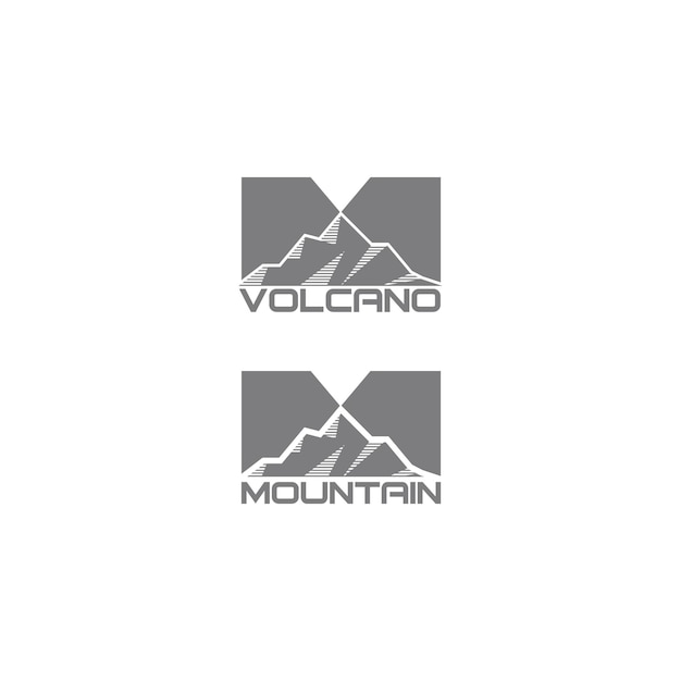 Icon vector mountain