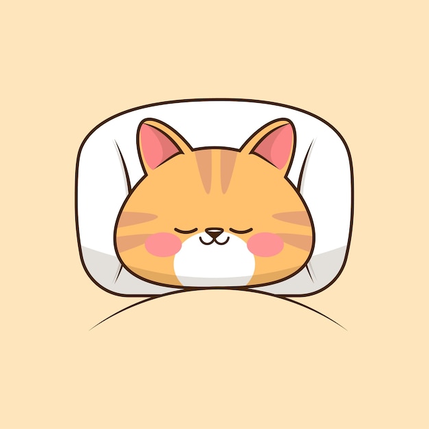 アイコン ベクトル 眠っている猫