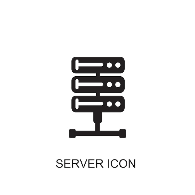 Icon vector van de server