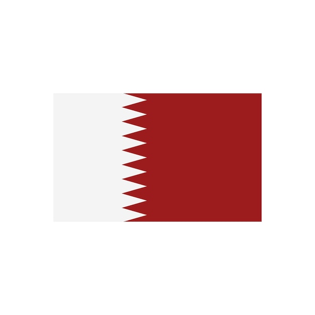 Icon vector van de vlag van Qatar