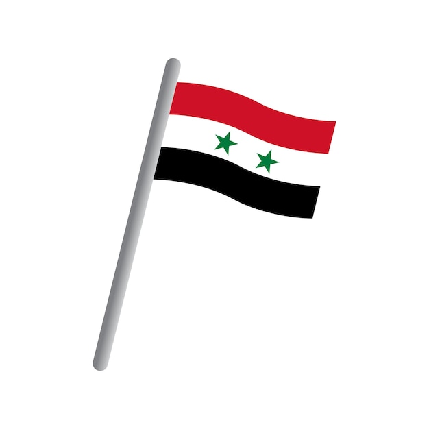 Icon vector van de vlag van Syrië