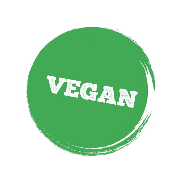 Vector icon vegan for vegan food