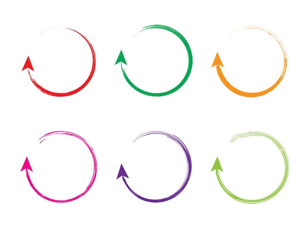 Icon vernieuwen of symbool herstarten Icon cirkel pijl symboliseert vector