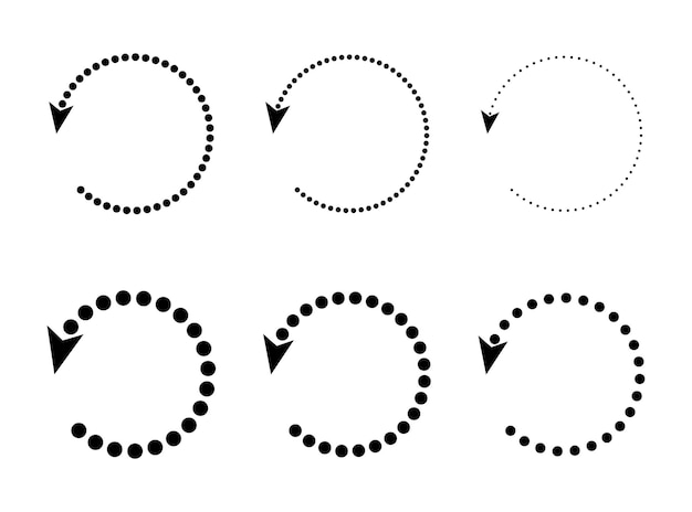 Icon vernieuwen of symbool herstarten icon cirkel pijl symboliseert vector