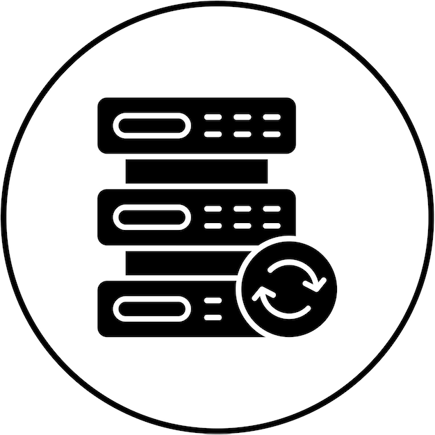 Icon voor back-up van de server