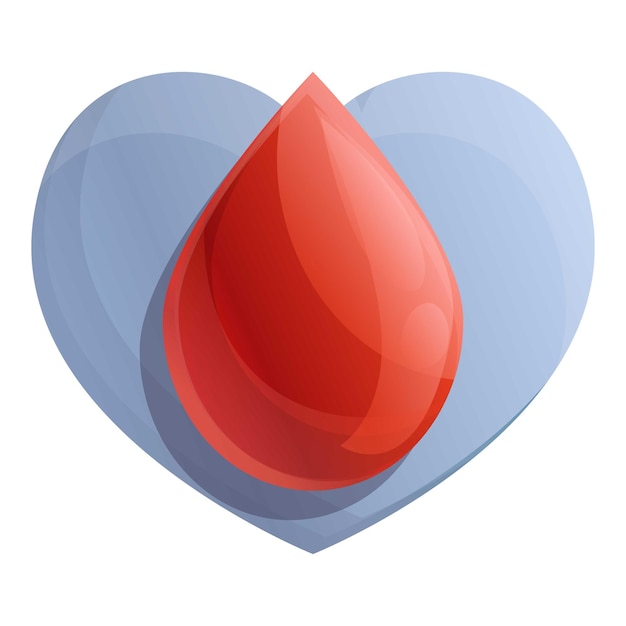 Vector icon voor bloedtransfusie cartoon van het icoon van de bloedtransfusievector voor webontwerp geïsoleerd op witte achtergrond