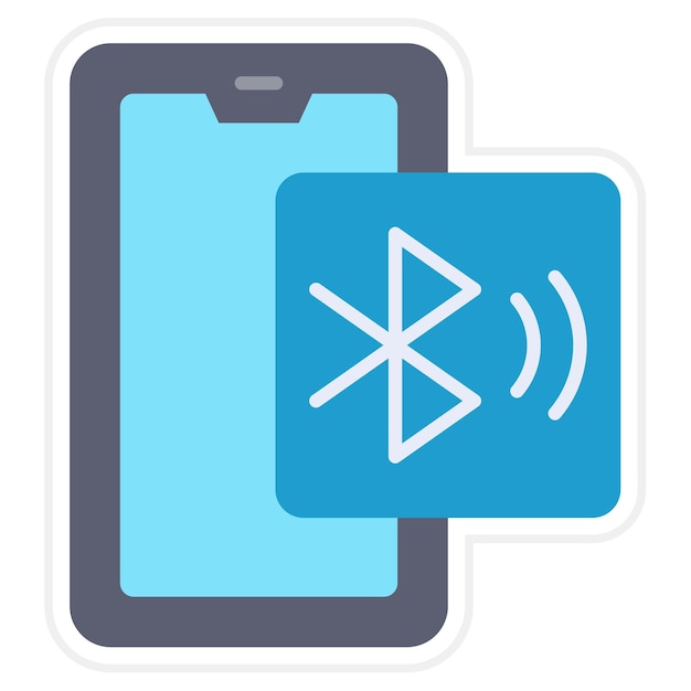 Vector icon voor bluetooth