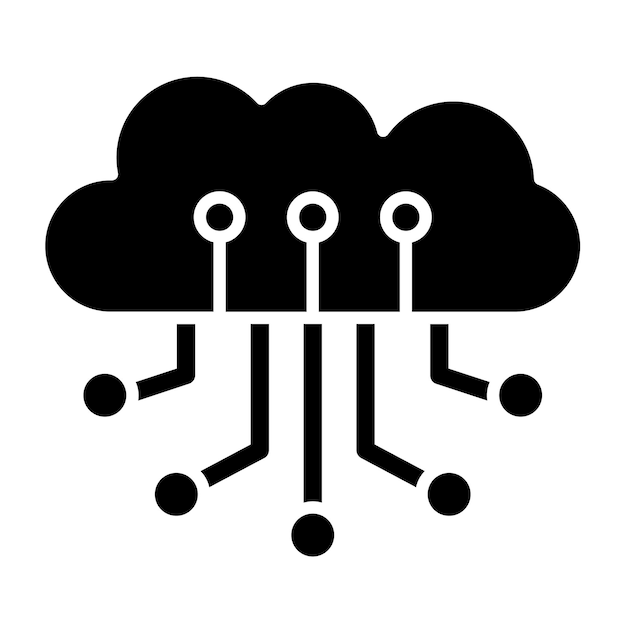 Icon voor cloud computing
