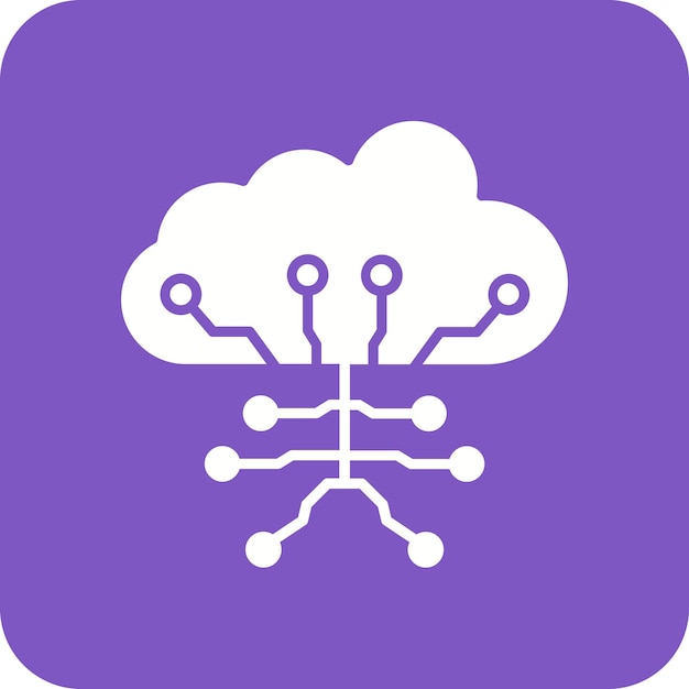 Icon voor cloud computing