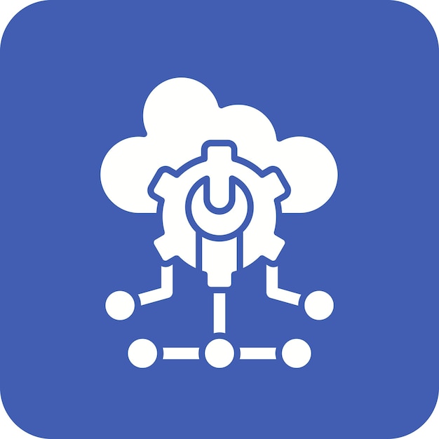 Icon voor cloud computing