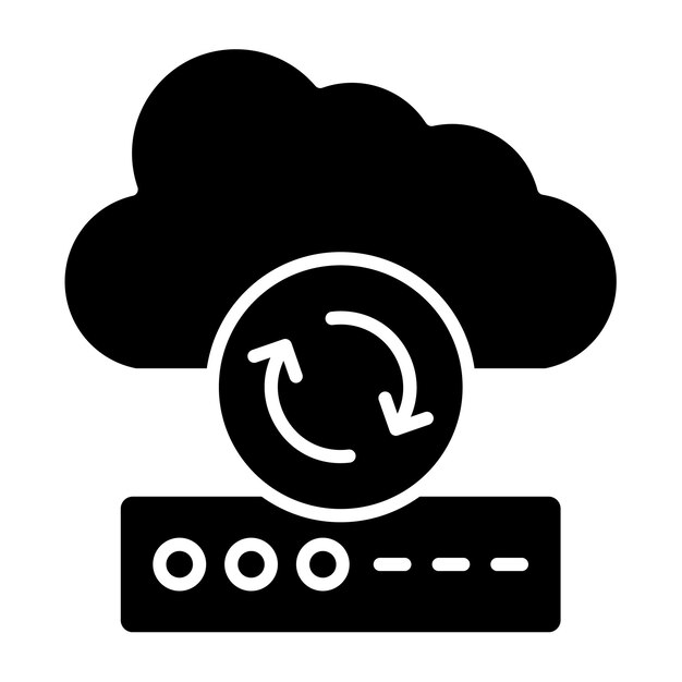 Icon voor cloud synchronisatie