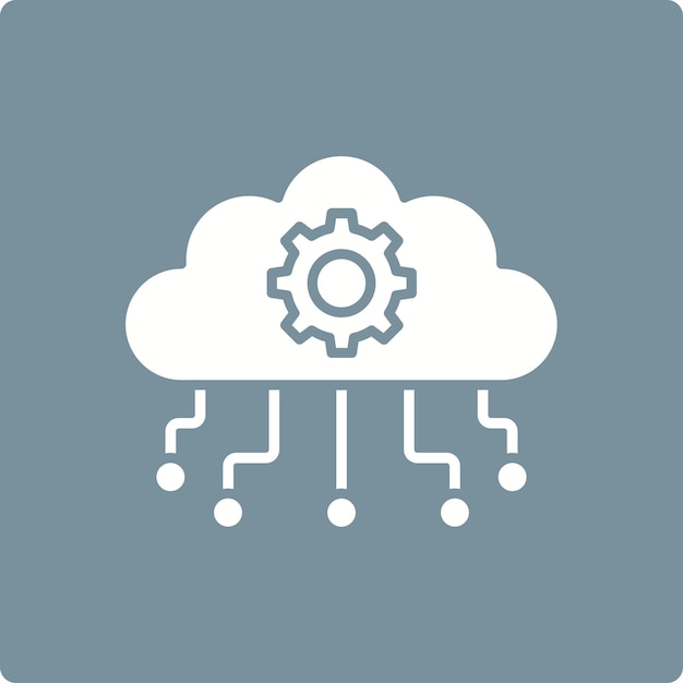 Icon voor cloudcomputing