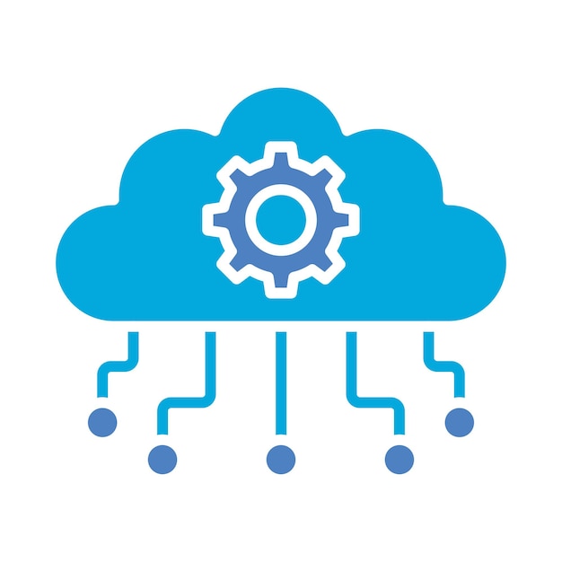 Icon voor cloudcomputing