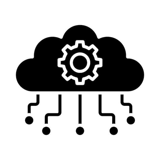 Icon voor cloudcomputing