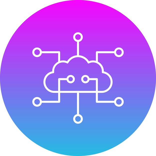 Icon voor cloudcomputing
