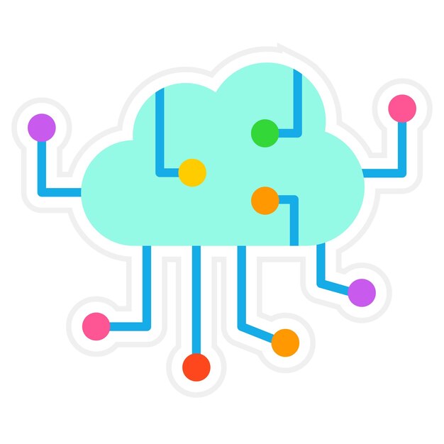 Icon voor cloudcomputing