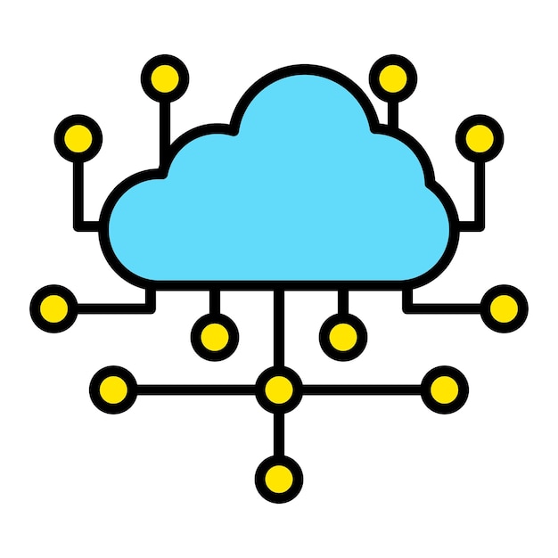 Icon voor cloudcomputing