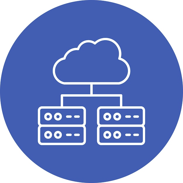 Icon voor cloudopslag
