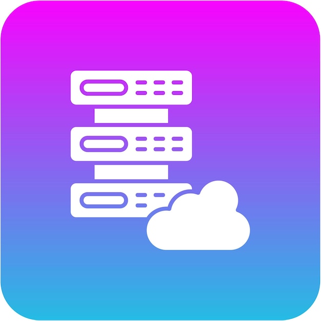 Icon voor cloudopslag