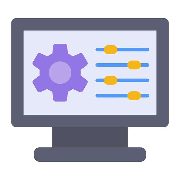 Vector icon voor configuratie