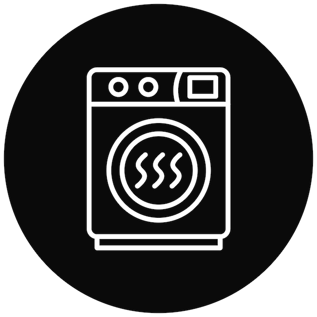 Icon voor de vector van de droogmachine Kan worden gebruikt voor de iconen van de weefselfuncties
