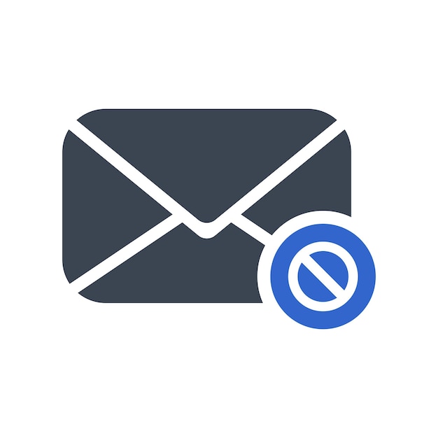 Icon voor e-mailblokkering