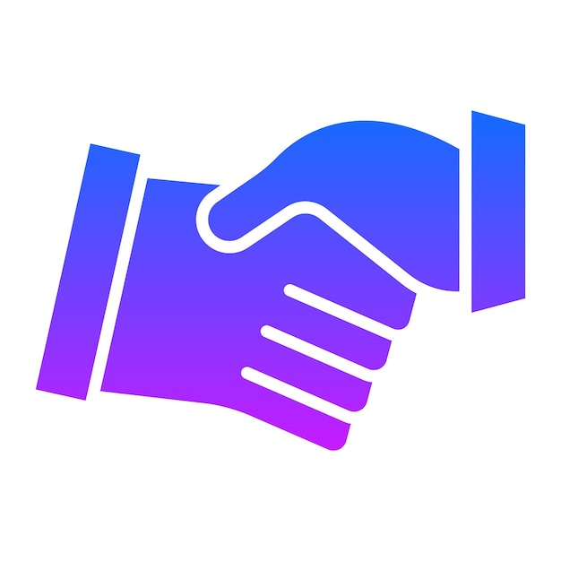 Icon voor een handdruk