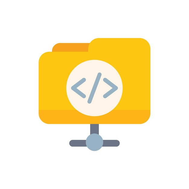 Icon voor het delen van programmeercodes in netwerkmappen