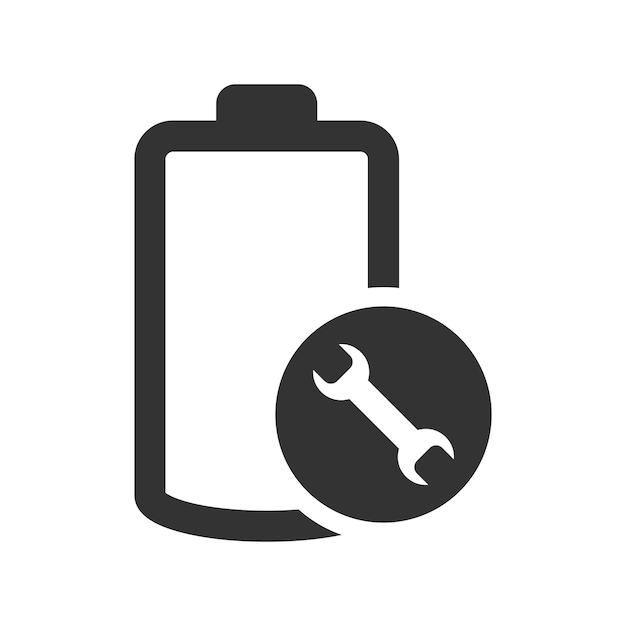 Icon voor het repareren van de batterij