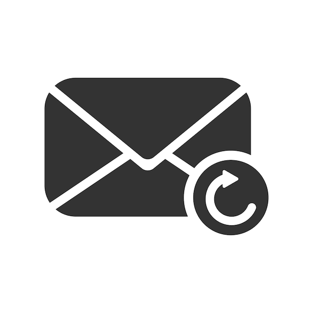 Icon voor het vernieuwen van e-mail