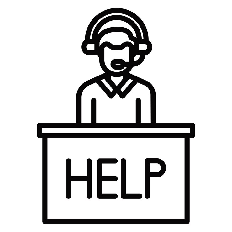 Vector icon voor hulp