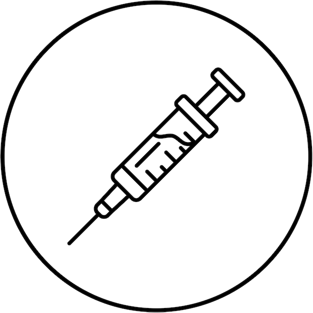 Vector icon voor injectie