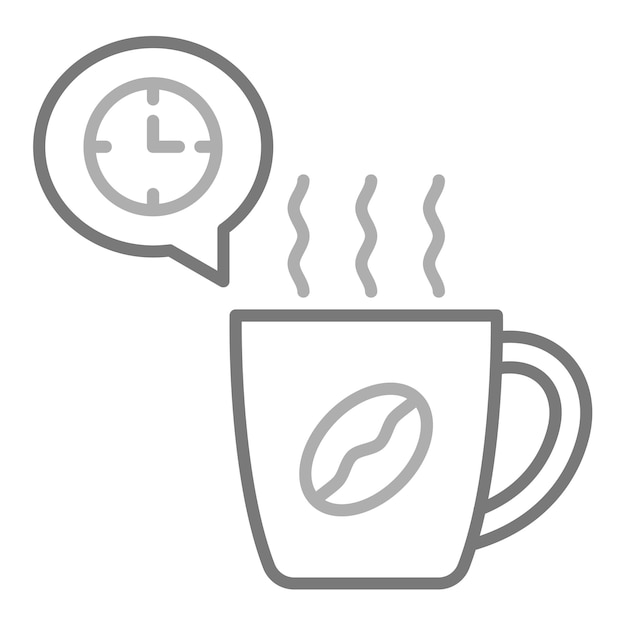 Icon voor koffietijd