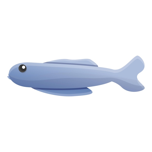 Icon voor lange aquariumvissen Cartoon van lange aquariumvis vectoricon voor webontwerp geïsoleerd op witte achtergrond