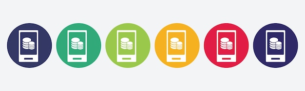 Icon voor mobielbanking