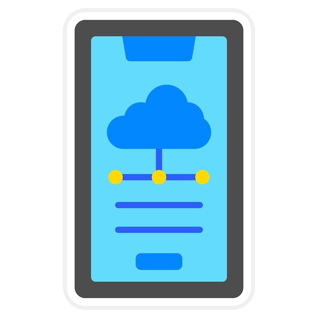 Icon voor mobiele wolken