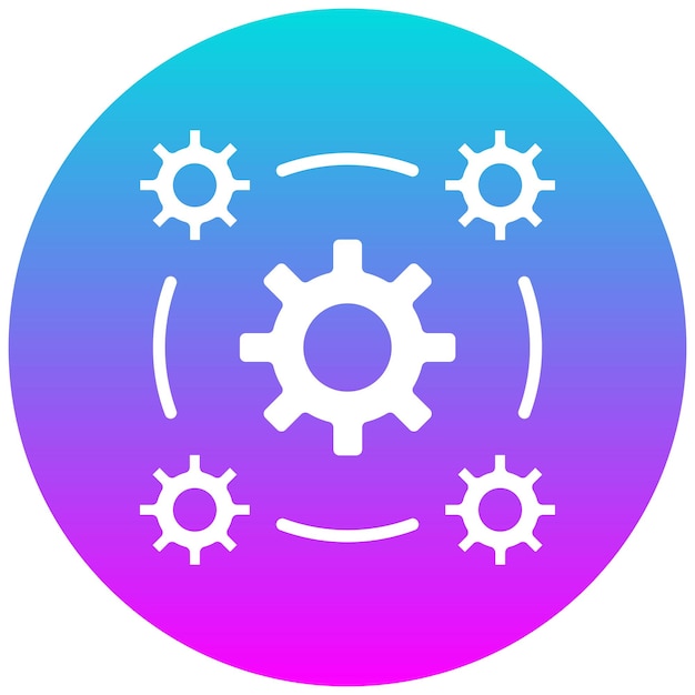 Icon voor netwerkinteroperabiliteitsvector Kan worden gebruikt voor netwerkiconset