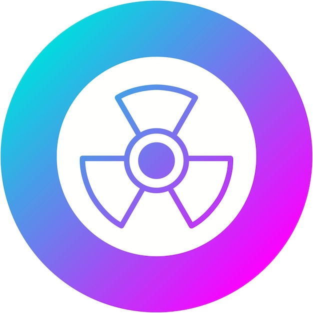 Icon voor nucleaire vector kan worden gebruikt voor Physics-iconset