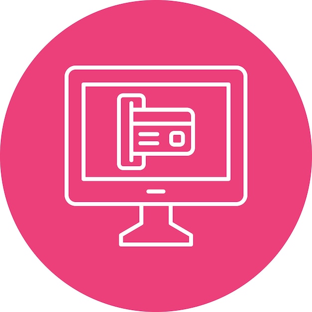 Icon voor online betaling