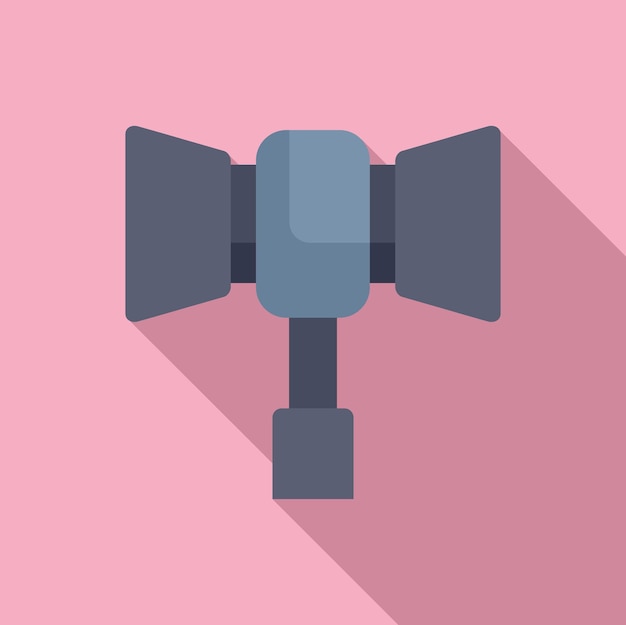 Vector icon voor studioverlichting op roze achtergrond