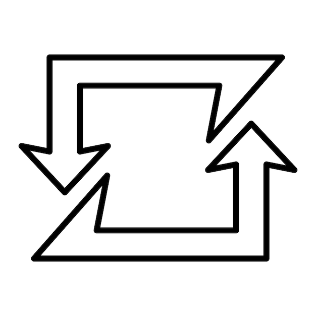 Vector icon voor synchronisatie