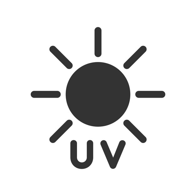 Vector icon voor uv